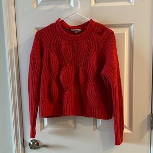 Madewell Vibrant Red Crew Neck Sweater